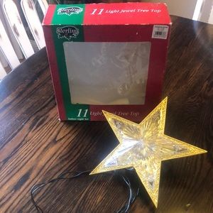 Vintage Sterling 11 Light Jewel Tree Topper